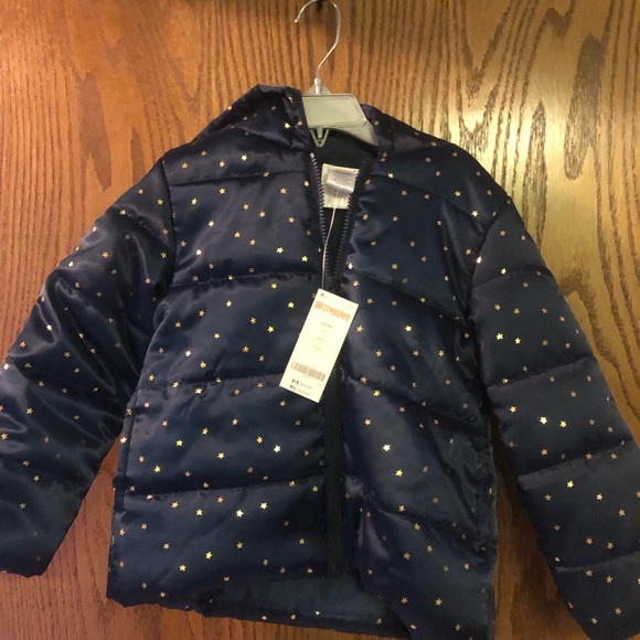 Gymboree Navy Puffer Coat size S NWT - Picture 1 of 4